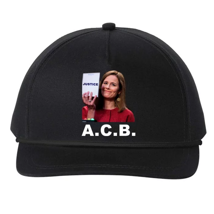 A.C.B. Justice Notepad Amy Barrett Snapback Five-Panel Rope Hat