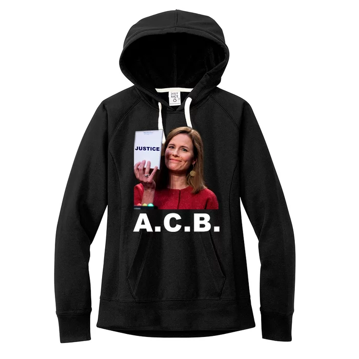 A.C.B. Justice Notepad Amy Barrett Women's Fleece Hoodie