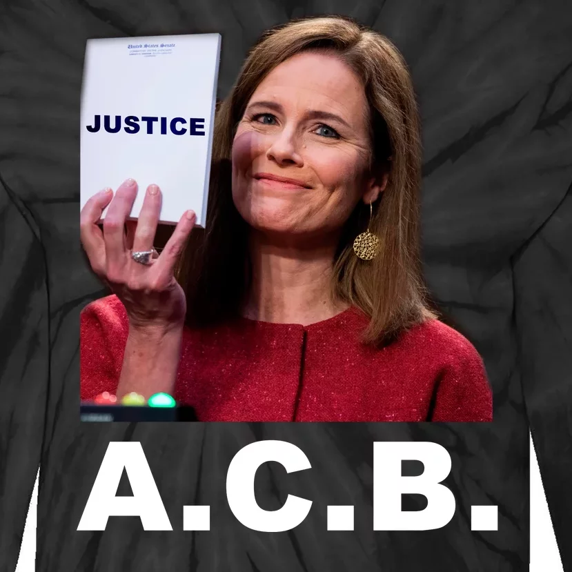 A.C.B. Justice Notepad Amy Barrett Tie-Dye Long Sleeve Shirt