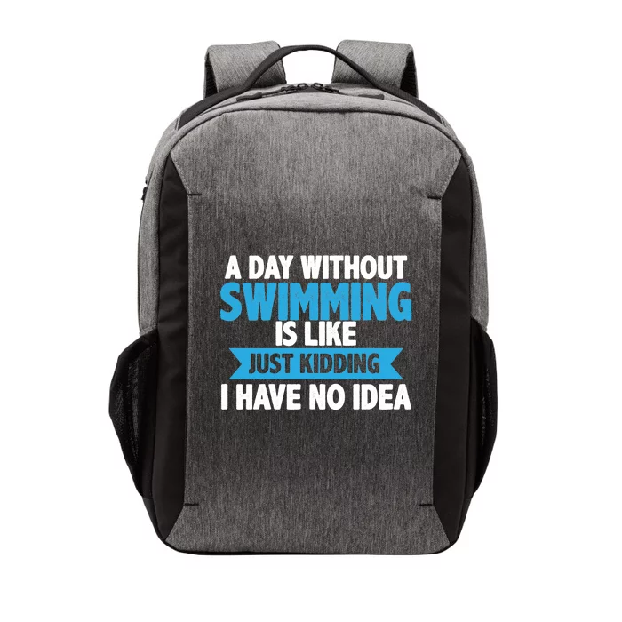 A Day Without Swimming Vector Backpack