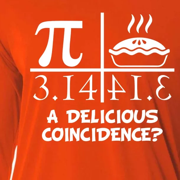 A Delicious Coincidence? Pi Day 3.14 Math Geek Cooling Performance Long Sleeve Crew