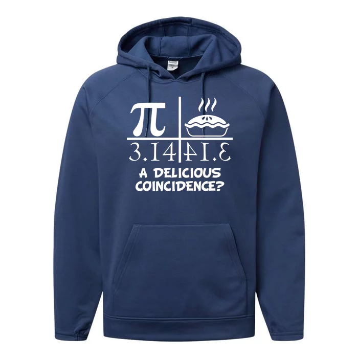 A Delicious Coincidence? Pi Day 3.14 Math Geek Performance Fleece Hoodie