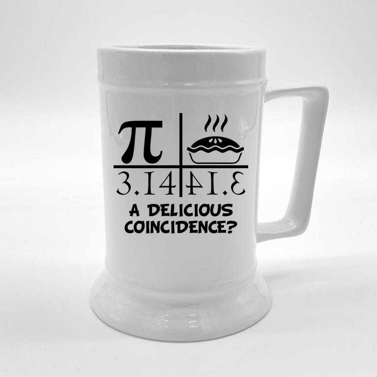 A Delicious Coincidence? Pi Day 3.14 Math Geek Beer Stein