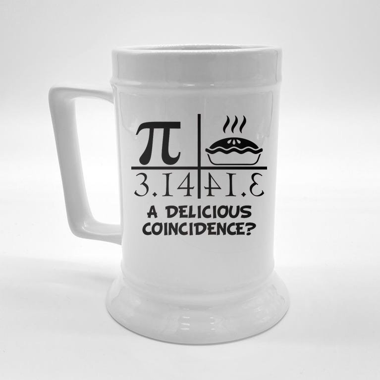 A Delicious Coincidence? Pi Day 3.14 Math Geek Beer Stein