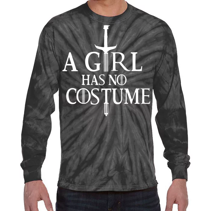 A Girl Has No Costume Tie-Dye Long Sleeve Shirt