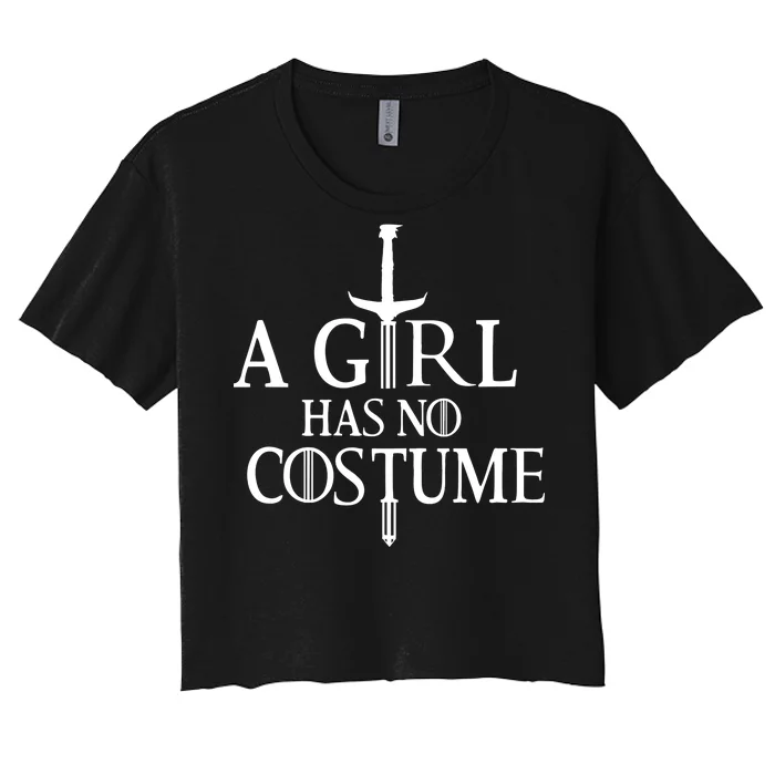 A Girl Has No Costume Women's Crop Top Tee