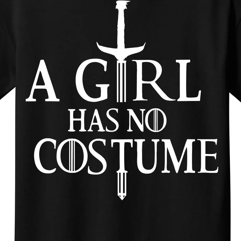 A Girl Has No Costume Kids T-Shirt