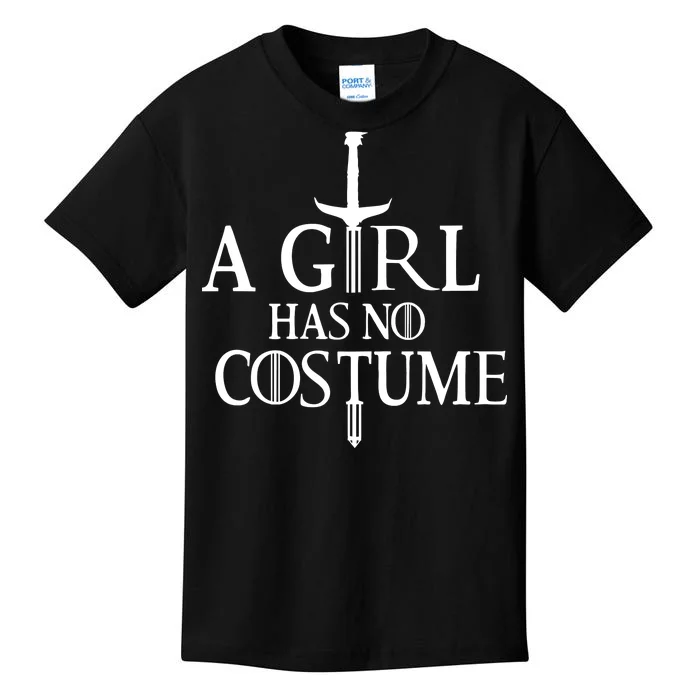 A Girl Has No Costume Kids T-Shirt