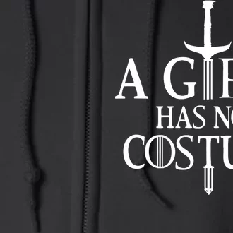 A Girl Has No Costume Full Zip Hoodie