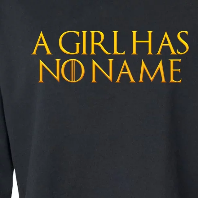 A Girl Has No Name Gold Limited Edition Cropped Pullover Crew