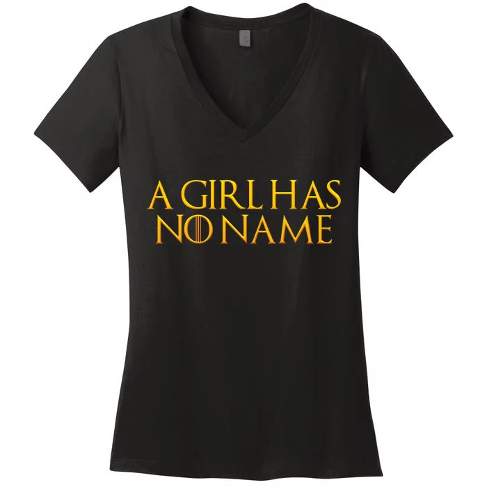 A Girl Has No Name Gold Limited Edition Women's V-Neck T-Shirt