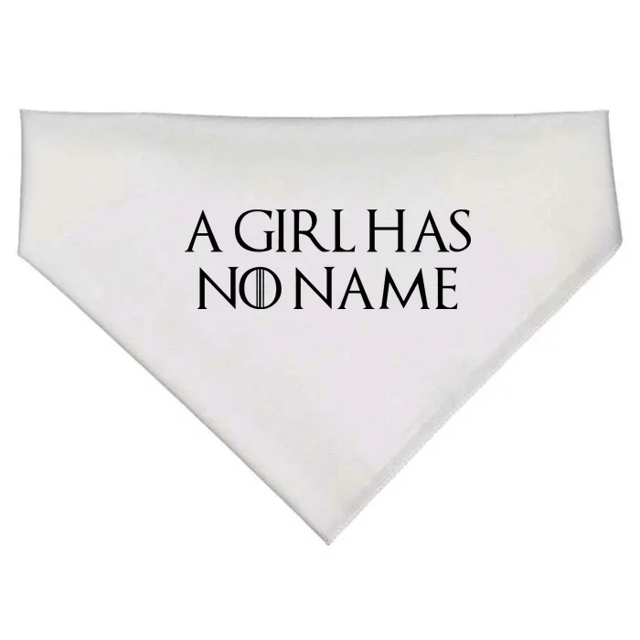 A Girl Has No Name Quote USA-Made Doggie Bandana