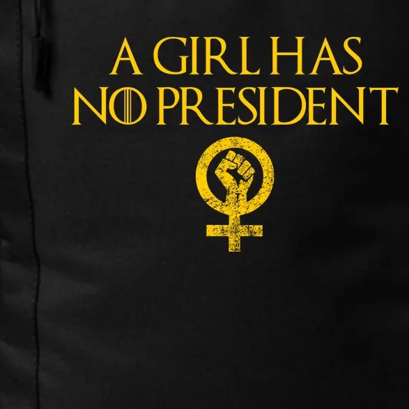 A Girl Has No President Resist Anti Trump Daily Commute Backpack