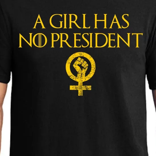 A Girl Has No President Resist Anti Trump Pajama Set