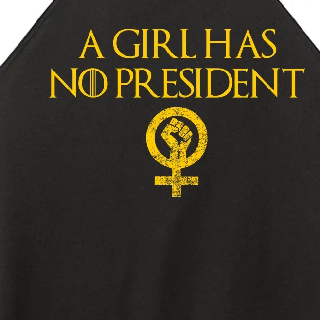 A Girl Has No President Resist Anti Trump Women’s Perfect Tri Rocker Tank