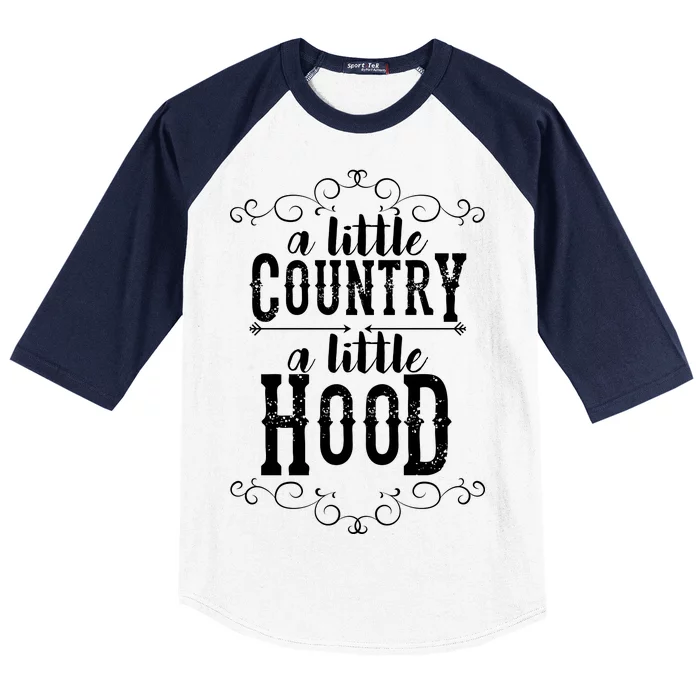 A Little Country A Little Hood Baseball Sleeve Shirt