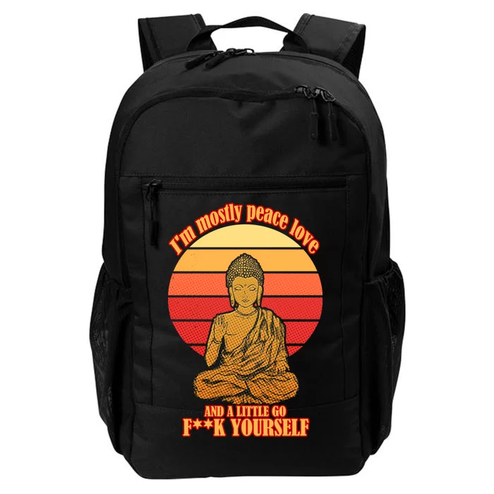 A little Go F**k Yourself Funny Buddha Daily Commute Backpack