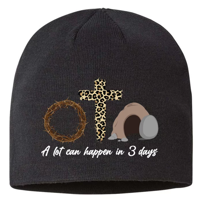 A Lot Can Happen in 3 Day Celebrating Easter 8 1/2in Sustainable Knit Beanie