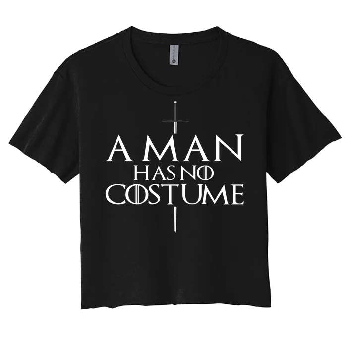 A Man Has No Costume Women's Crop Top Tee