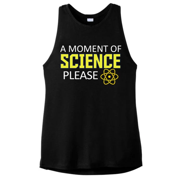 A Moment of Science Please Ladies Tri-Blend Wicking Tank