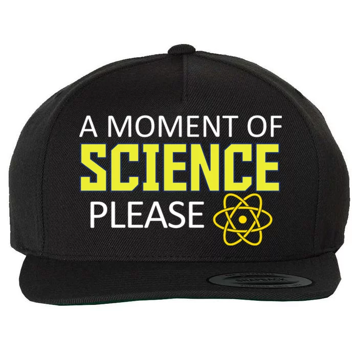 A Moment Of Science Please Wool Snapback Cap