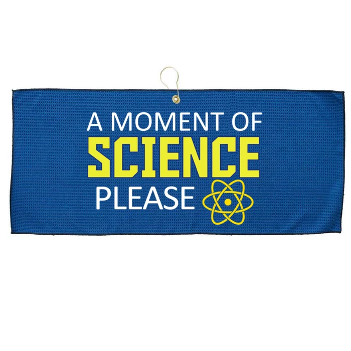 A Moment of Science Please Large Microfiber Waffle Golf Towel