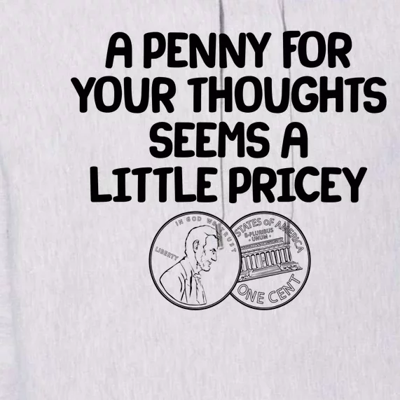 A Penny For Your Thoughts Seems A Little Pricey Premium Hoodie