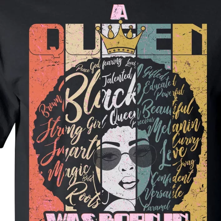 A Queen Was Born In April Tall T-Shirt