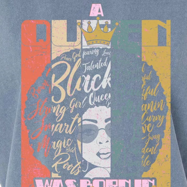 A Queen Was Born In April Garment-Dyed Women's Muscle Tee