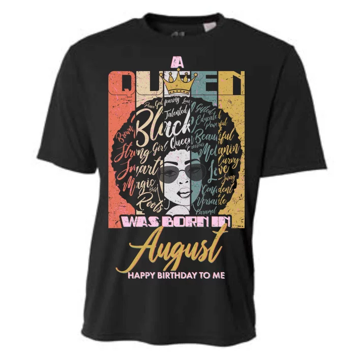 A Queen Was Born In August Cooling Performance Crew T-Shirt