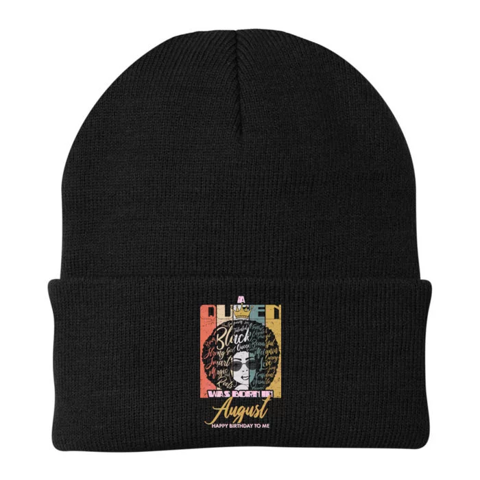 A Queen Was Born In August Knit Cap Winter Beanie