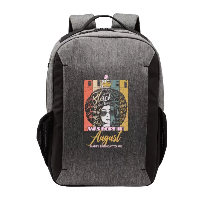 A Queen Was Born In August Vector Backpack