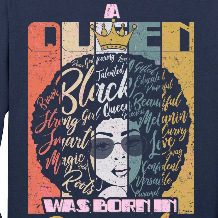 A Queen Was Born In December Tall Long Sleeve T-Shirt