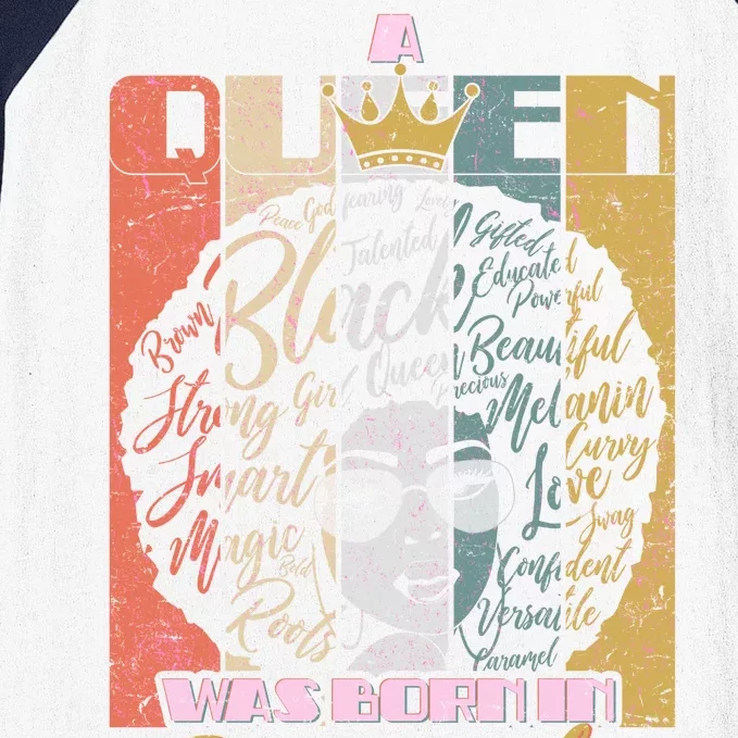 A Queen Was Born In December Baseball Sleeve Shirt