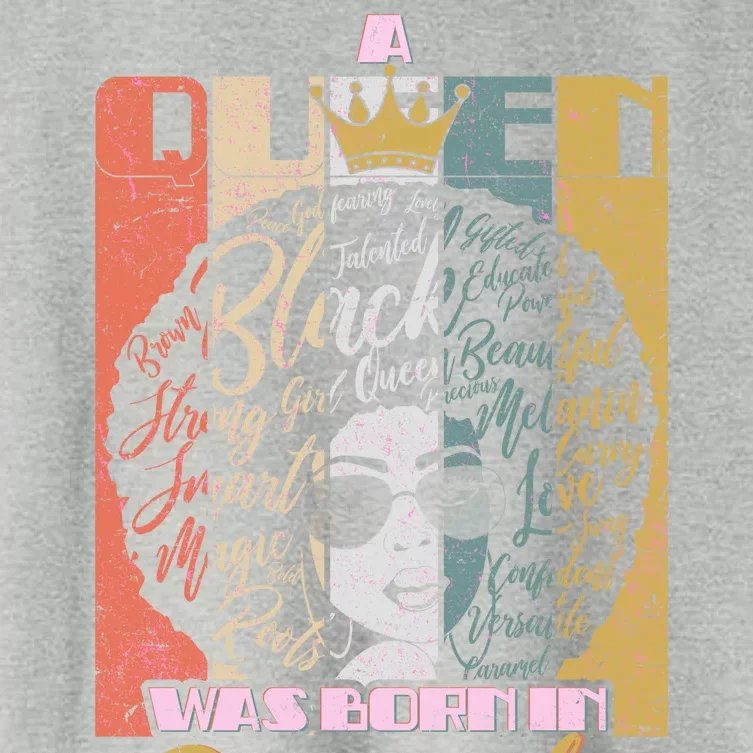 A Queen Was Born In December Women's Crop Top Tee