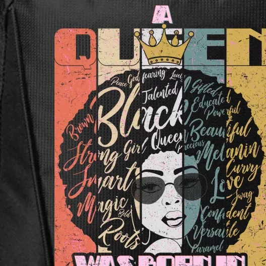 A Queen was Born in February City Backpack