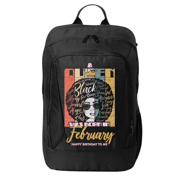 A Queen was Born in February City Backpack