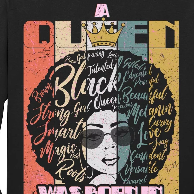 A Queen was Born in February Tall Long Sleeve T-Shirt