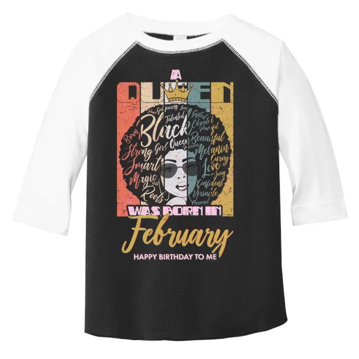 A Queen was Born in February Toddler Fine Jersey T-Shirt