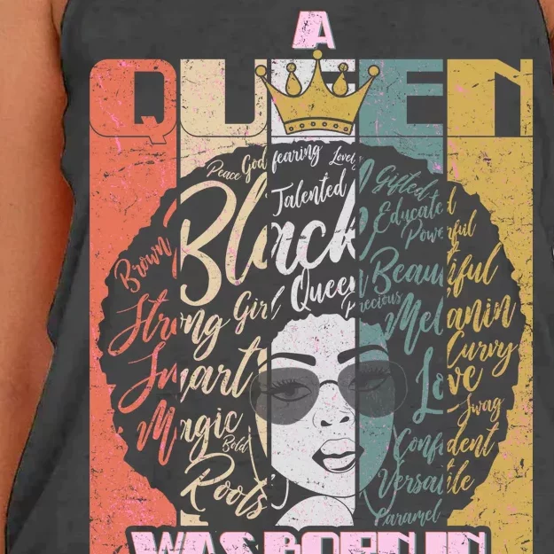 A Queen was Born in February Women's Knotted Racerback Tank