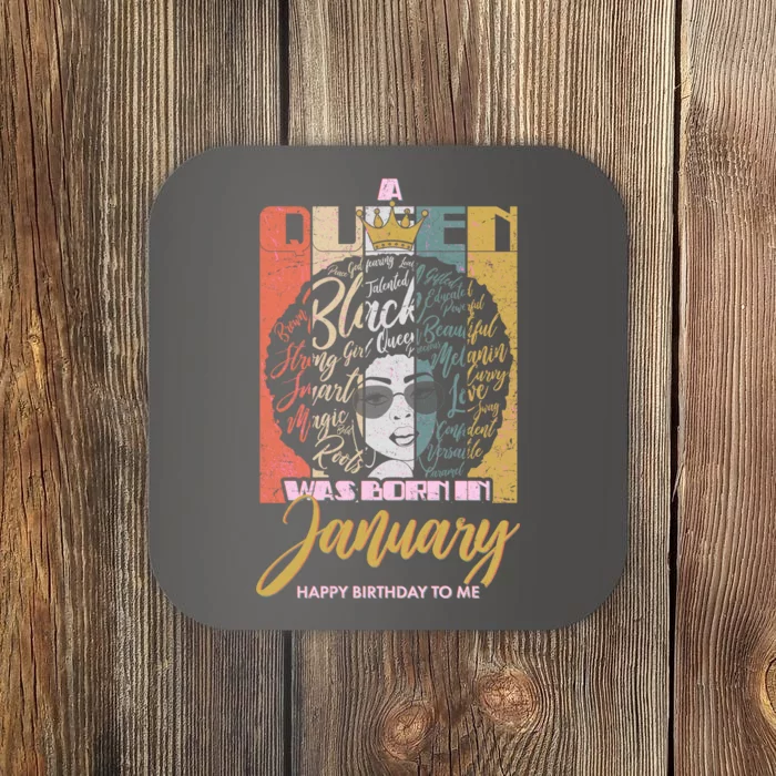 A Queen Was Born In January Coaster