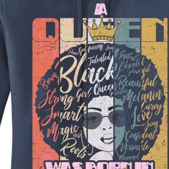 A Queen Was Born In July Women's Pullover Hoodie