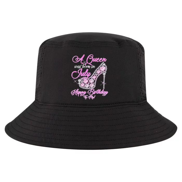 A Queen Was Born In July Fancy Birthday Cool Comfort Performance Bucket Hat