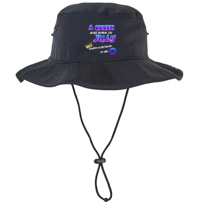 A Queen Was Born In July Happy Birthday To Me Legacy Cool Fit Booney Bucket Hat