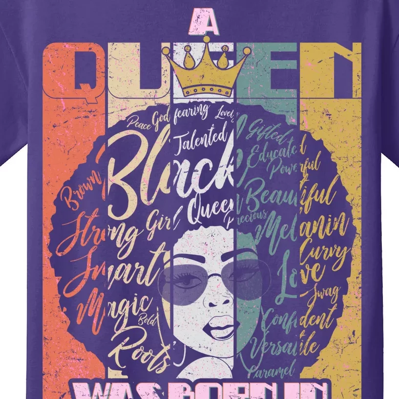 A Queen Was Born In June Kids T-Shirt