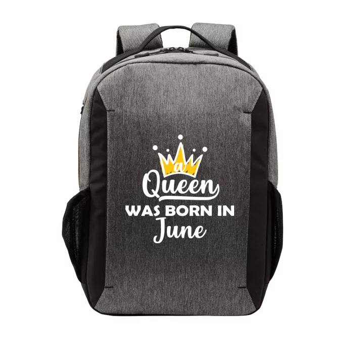 A Queen Was Born In June Birthday Vector Backpack