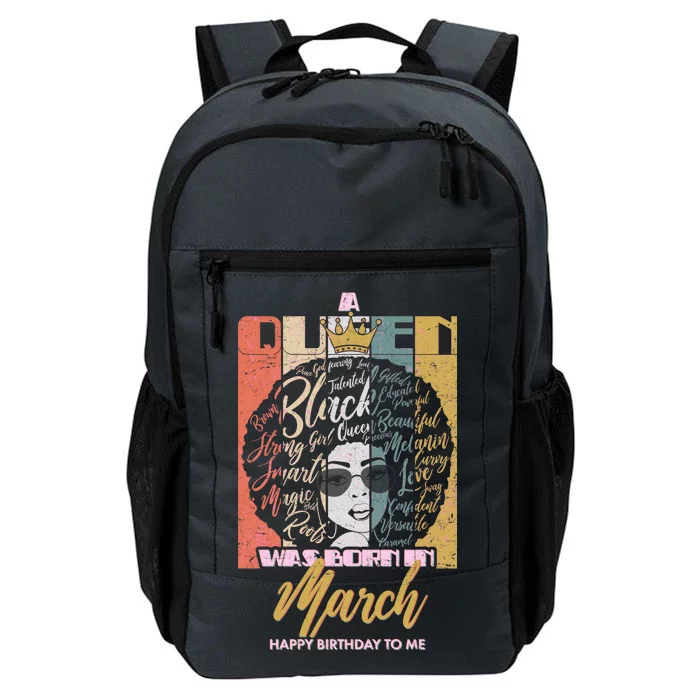 A Queen was Born in March Daily Commute Backpack