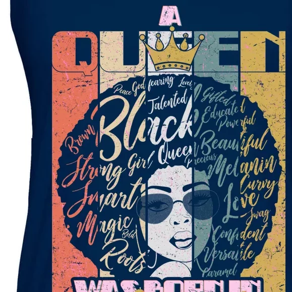 A Queen was Born in March Ladies Essential Flowy Tank