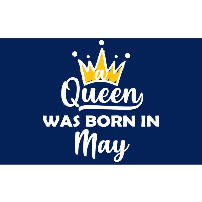 A Queen Was Born In May Birthday Bumper Sticker