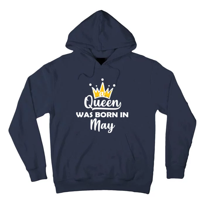 A Queen Was Born In May Birthday Tall Hoodie